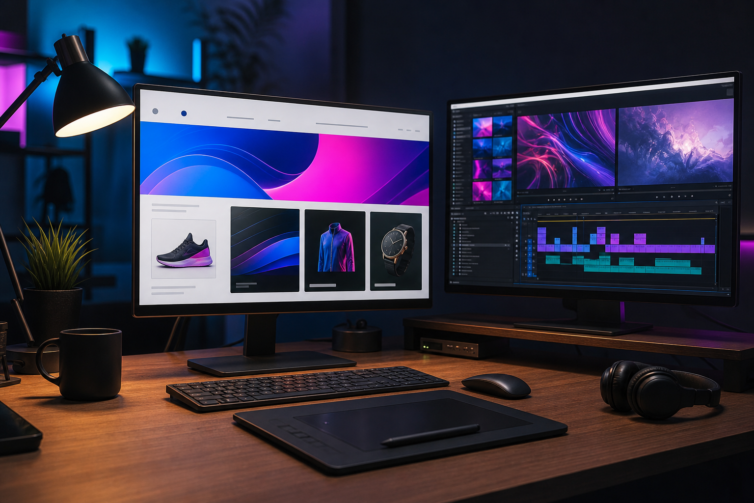 Digital solutions and web design work