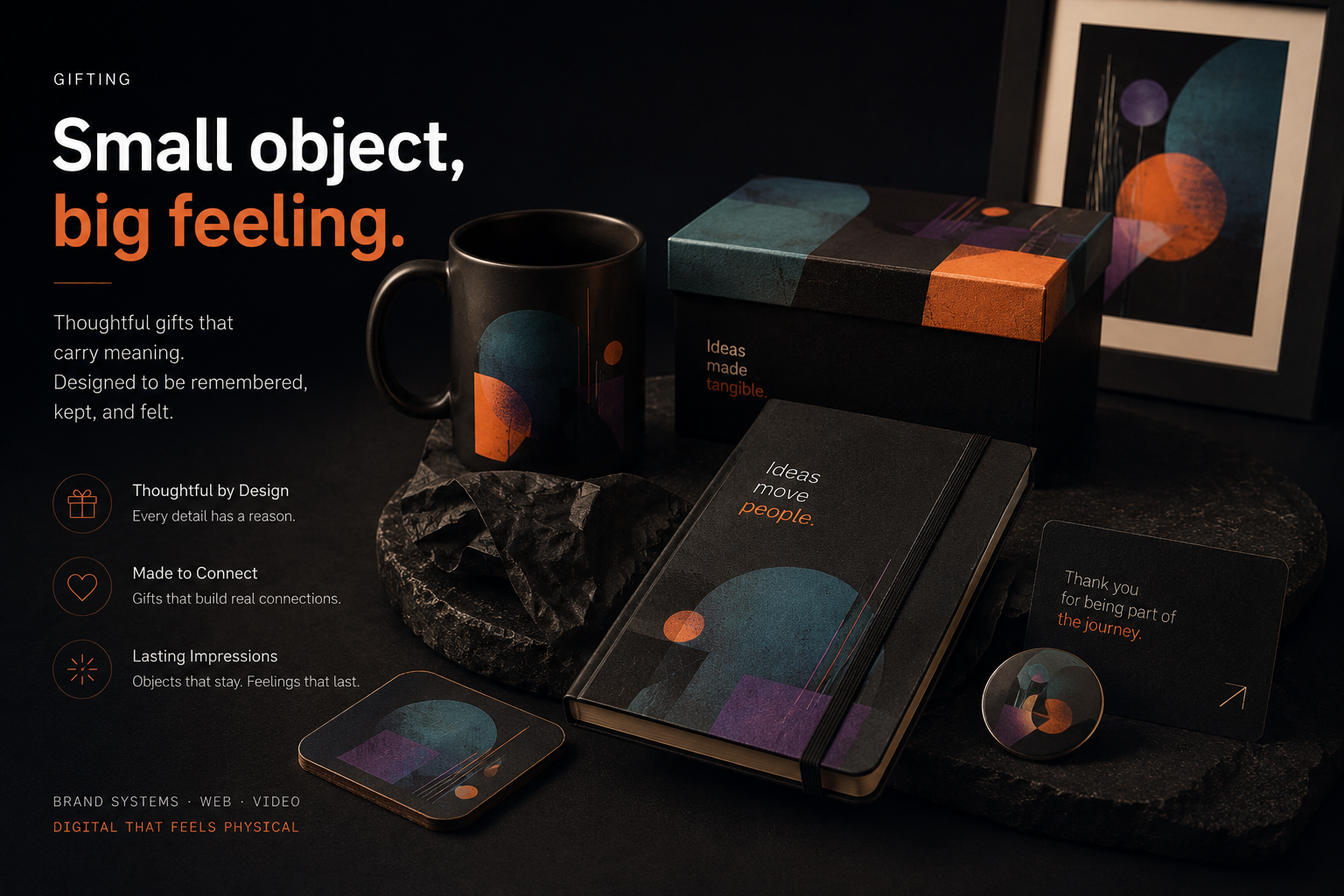 Gift products and branded objects