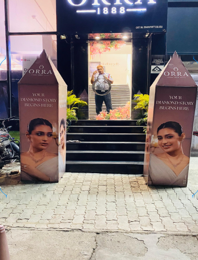 ORRA storefront branding installation